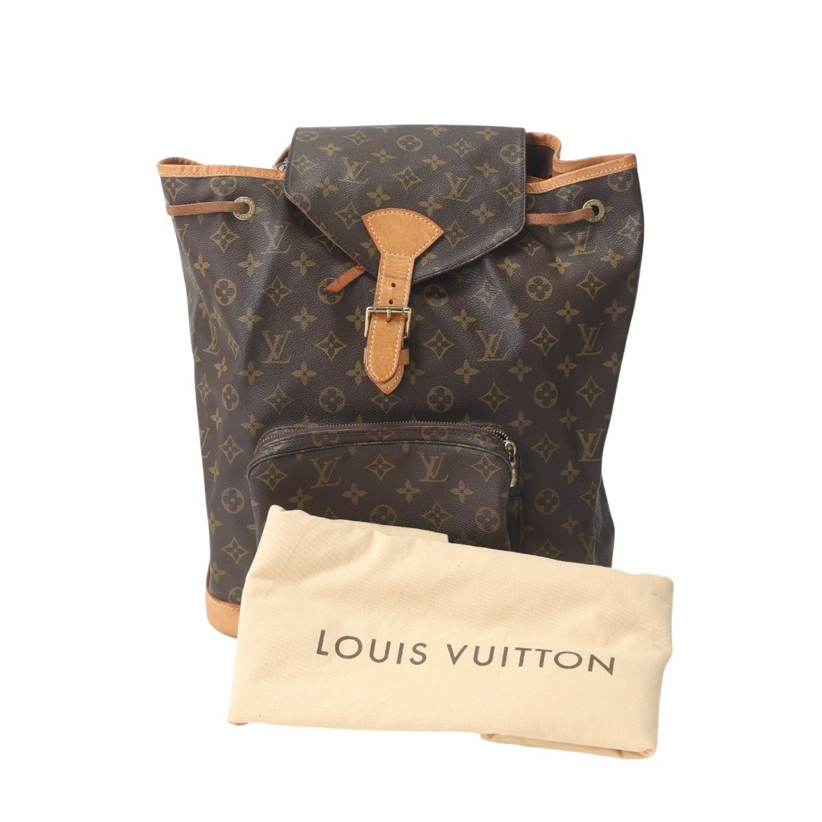 ルイヴィトン LOUIS VUITTON リュック・デイパック
 リュック モノグラム モンスリ モノグラムキャンバス M51135 ブラウン LV
 【SS】
 【中古】