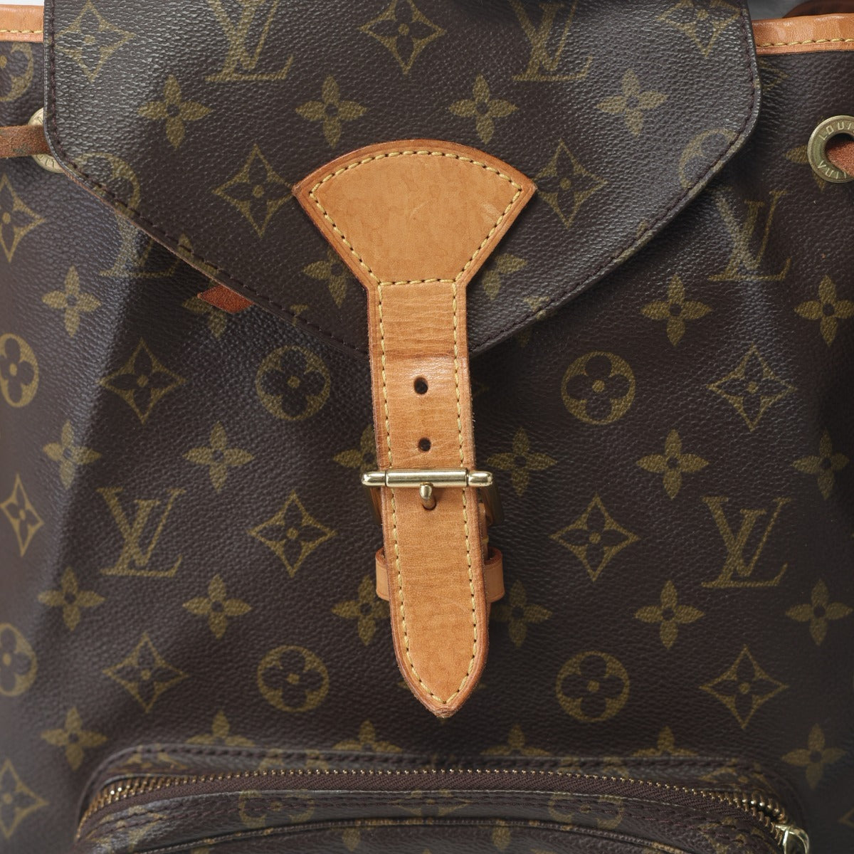 ルイヴィトン LOUIS VUITTON リュック・デイパック
 リュック モノグラム モンスリ モノグラムキャンバス M51135 ブラウン LV
 【SS】
 【中古】