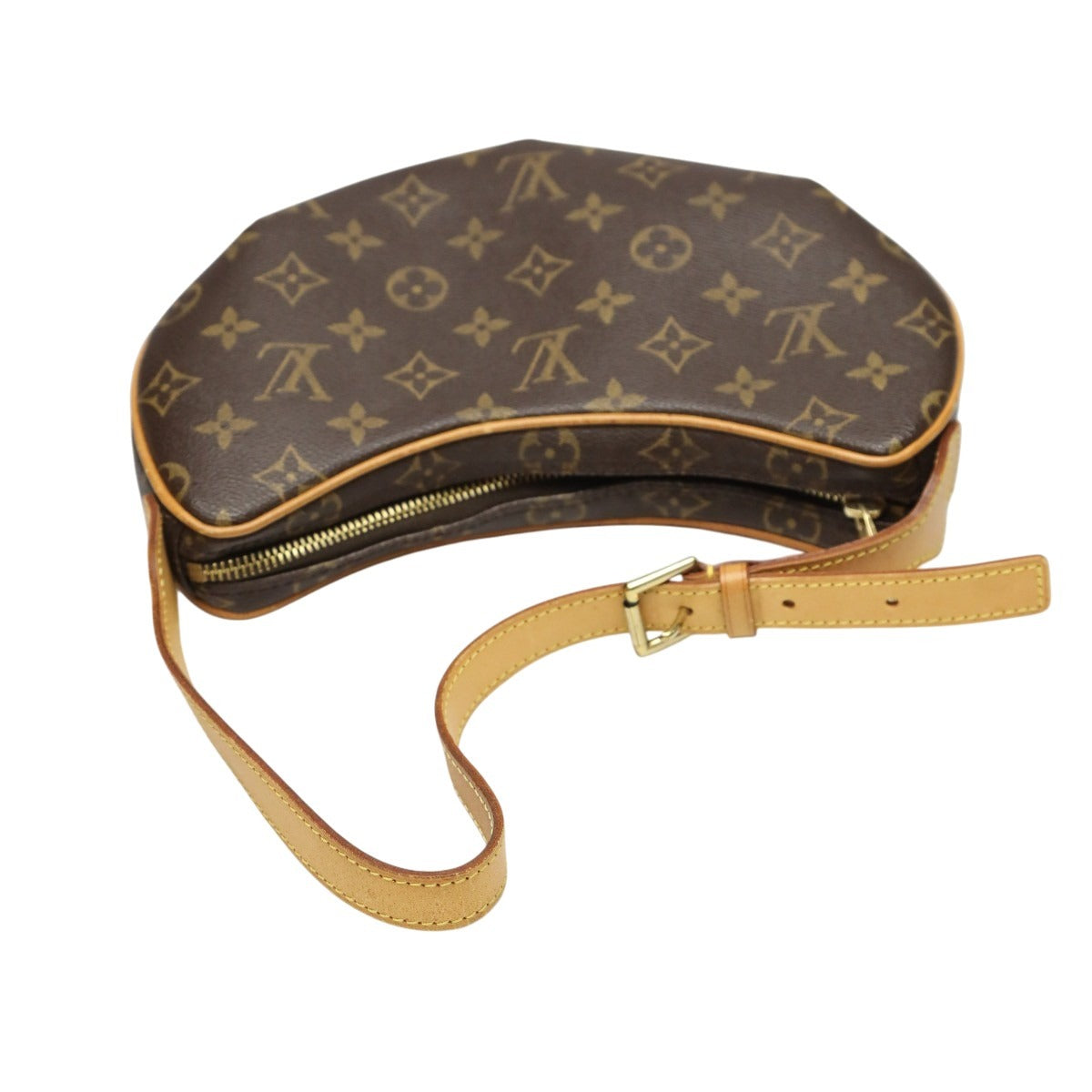 ルイヴィトン LOUIS VUITTON ハンドバッグ
 ハンドバッグ モノグラム ポシェットクロワッサン モノグラムキャンバス M51510 ブラウン LV
 【SS】
 【中古】