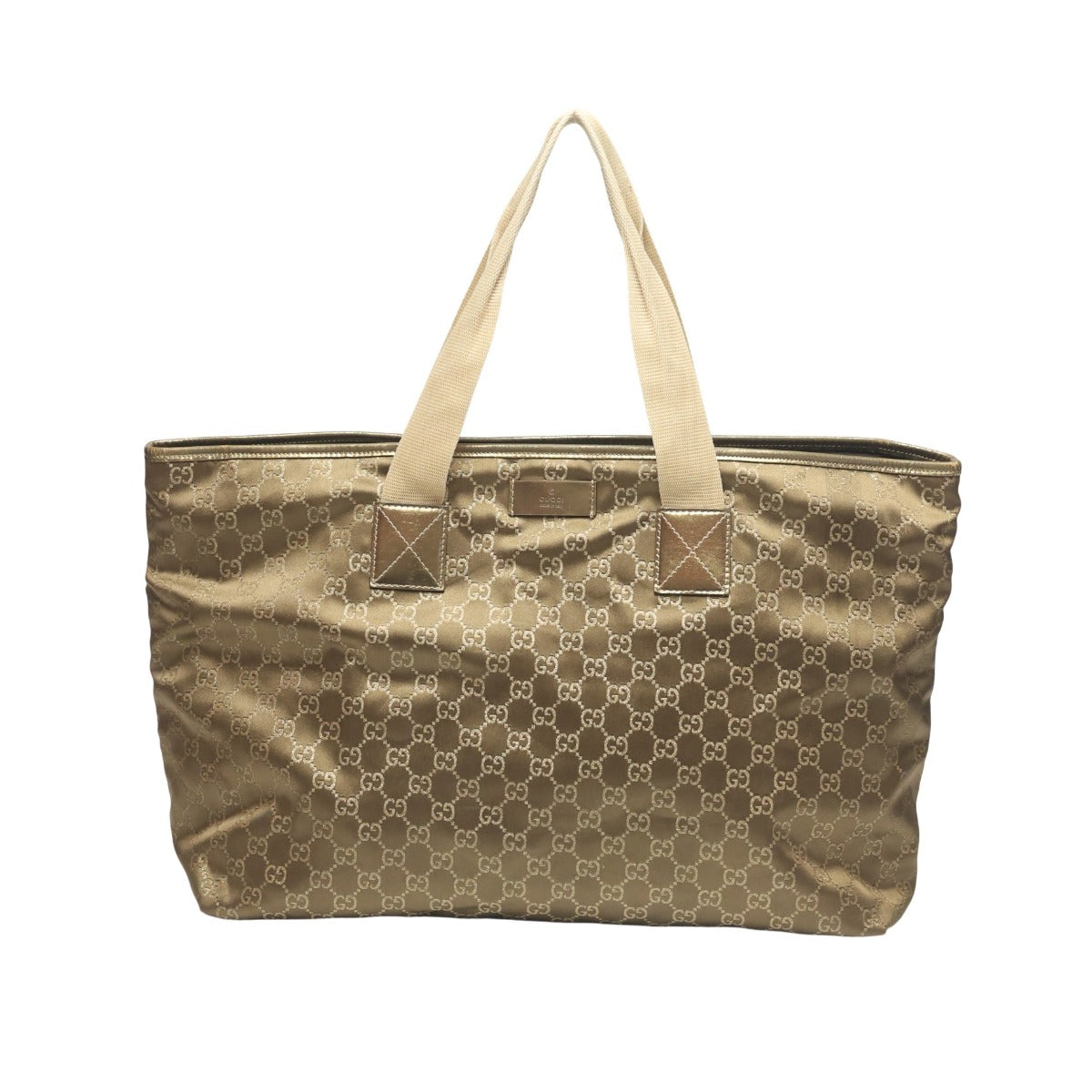 グッチ GUCCI ハンドバッグ
 トートバッグ GGキャンバス GGキャンバス 267474 ゴールド 【SS】
 【中古】