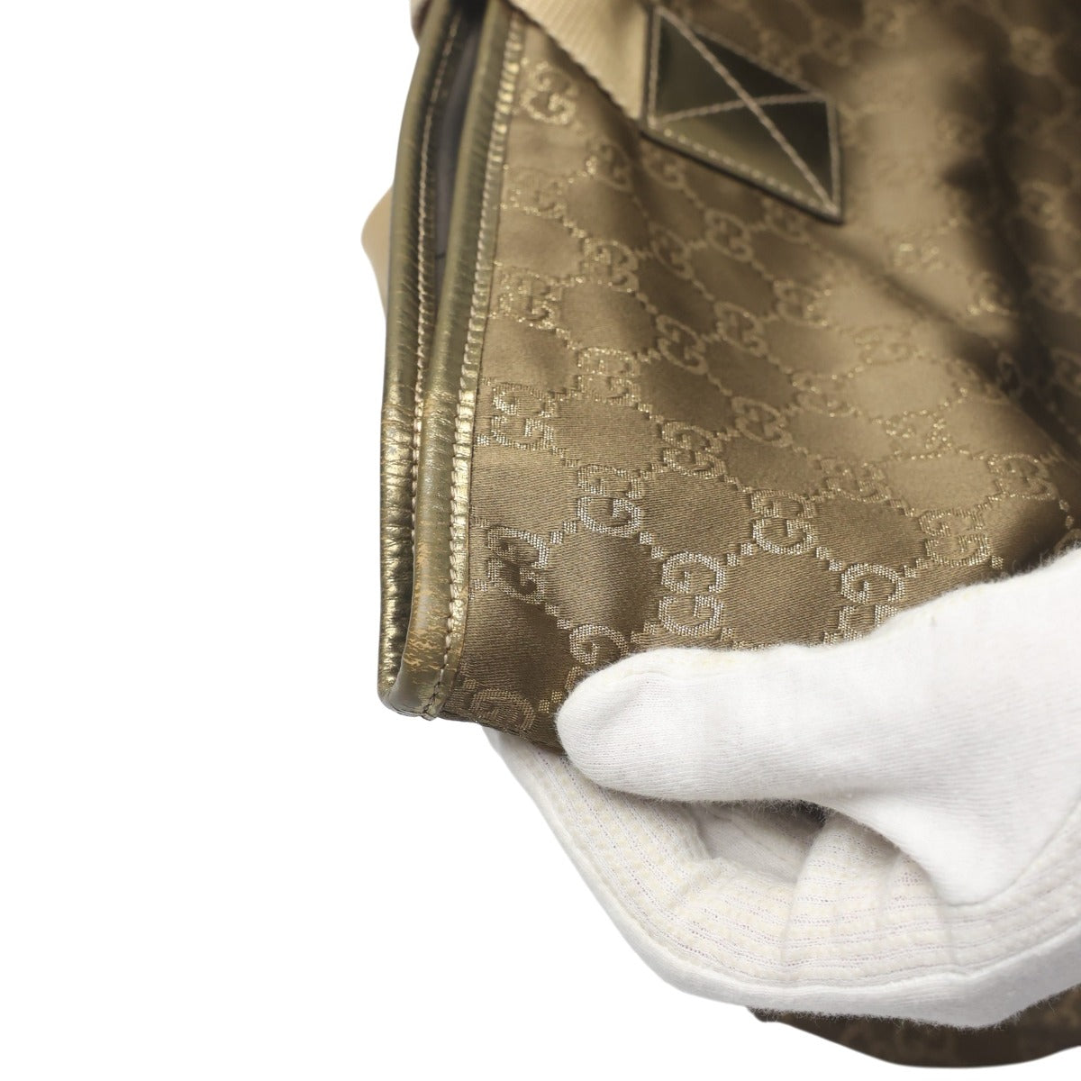 グッチ GUCCI ハンドバッグ
 トートバッグ GGキャンバス GGキャンバス 267474 ゴールド 【SS】
 【中古】