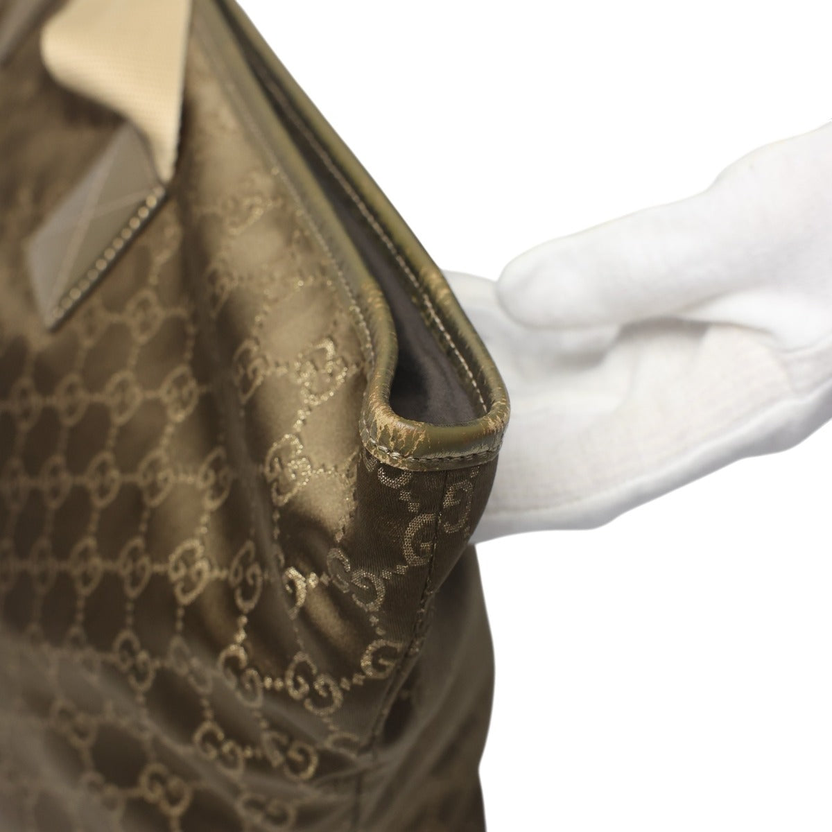 グッチ GUCCI ハンドバッグ
 トートバッグ GGキャンバス GGキャンバス 267474 ゴールド 【SS】
 【中古】