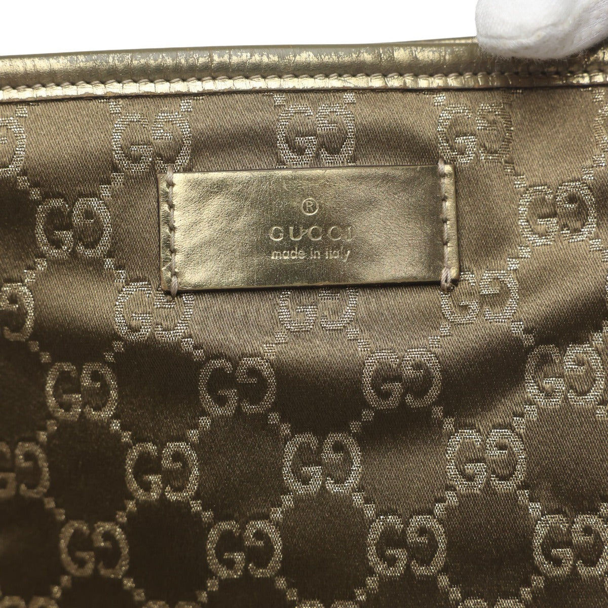 グッチ GUCCI ハンドバッグ
 トートバッグ GGキャンバス GGキャンバス 267474 ゴールド 【SS】
 【中古】