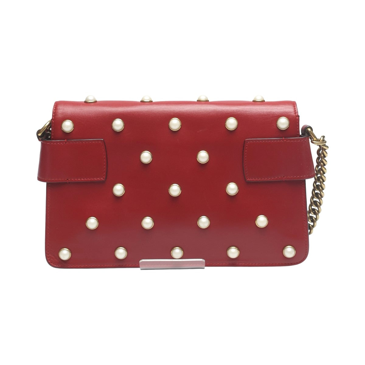 グッチ GUCCI ハンドバッグ
 ショルダーバッグ 2WAYバッグ ブロードウェイパールビー レザー 453778 レッド 【SS】
 【中古】