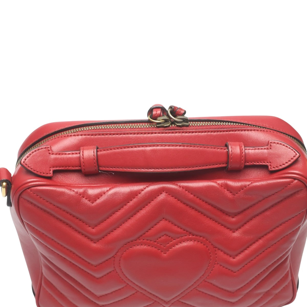 グッチ GUCCI ボディバッグ
 ボディバッグ GGマーモント 牛革 498100 レッド 【SS】
 【中古】