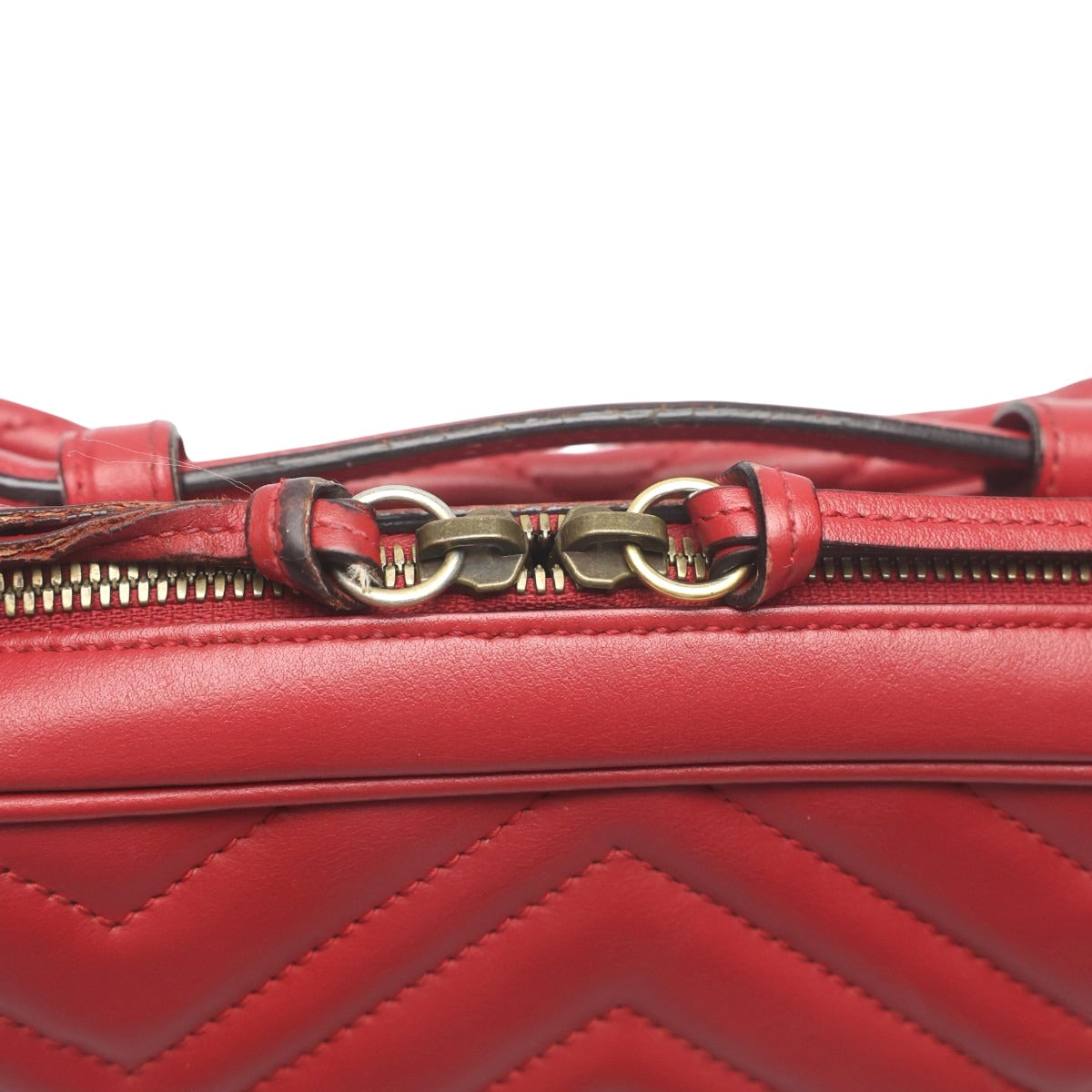 グッチ GUCCI ボディバッグ
 ボディバッグ GGマーモント 牛革 498100 レッド 【SS】
 【中古】