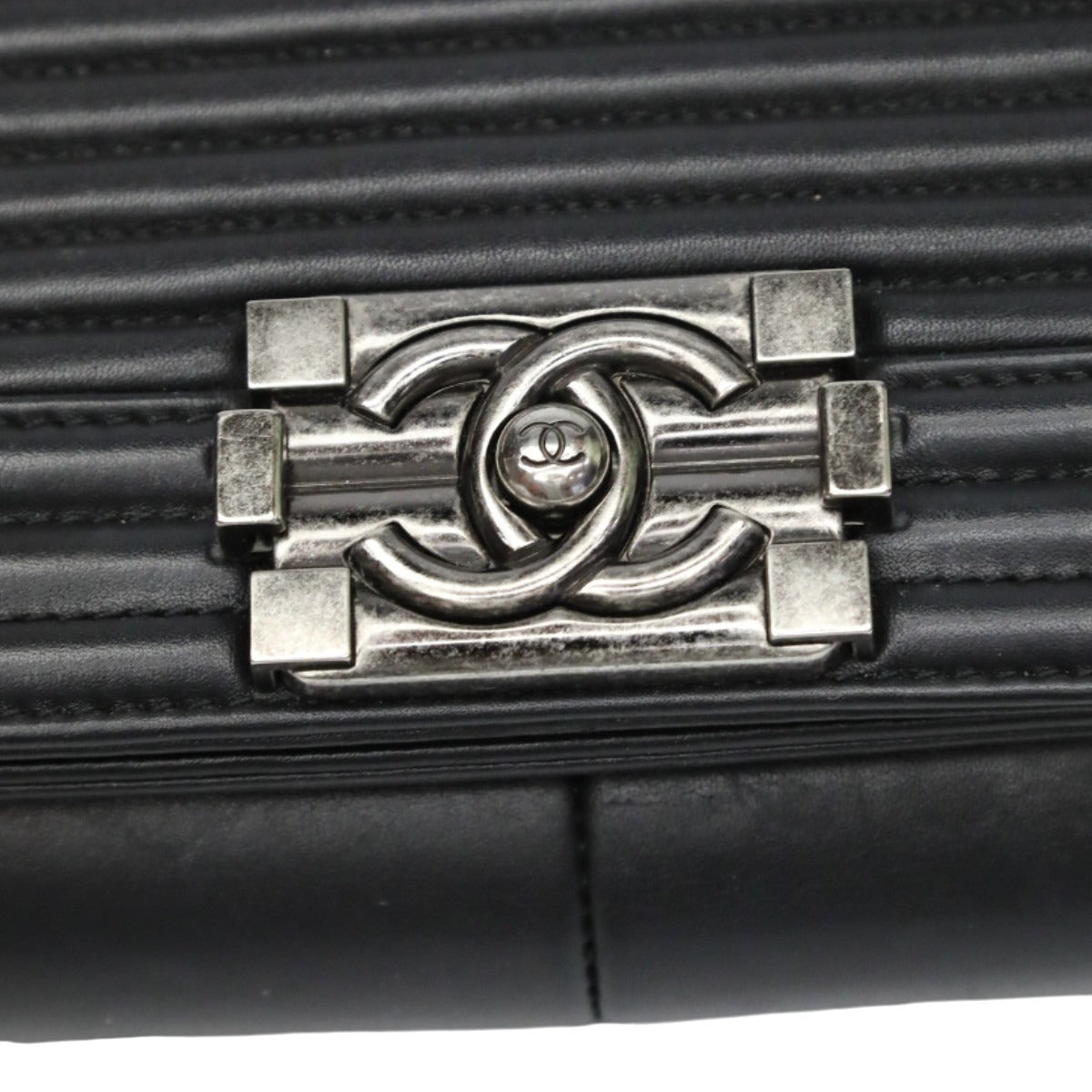 シャネル CHANEL ショルダーバッグ
 ボーイシャネル ラムスキン マトラッセ ラムスキン A92193 ブラック 【SS】
 【中古】