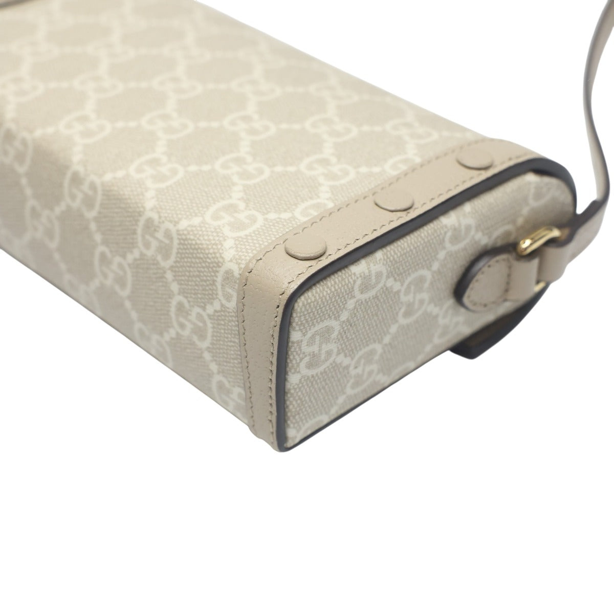 グッチ GUCCI ショルダーバッグ
 ショルダーバッグ GGキャンバス ホースビット1955 PVC ‎699296 ベージュ 【SS】
 【中古】