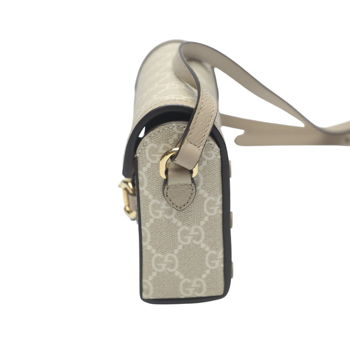 グッチ GUCCI ショルダーバッグ
 ショルダーバッグ GGキャンバス ホースビット1955 PVC ‎699296 ベージュ 【SS】
 【中古】