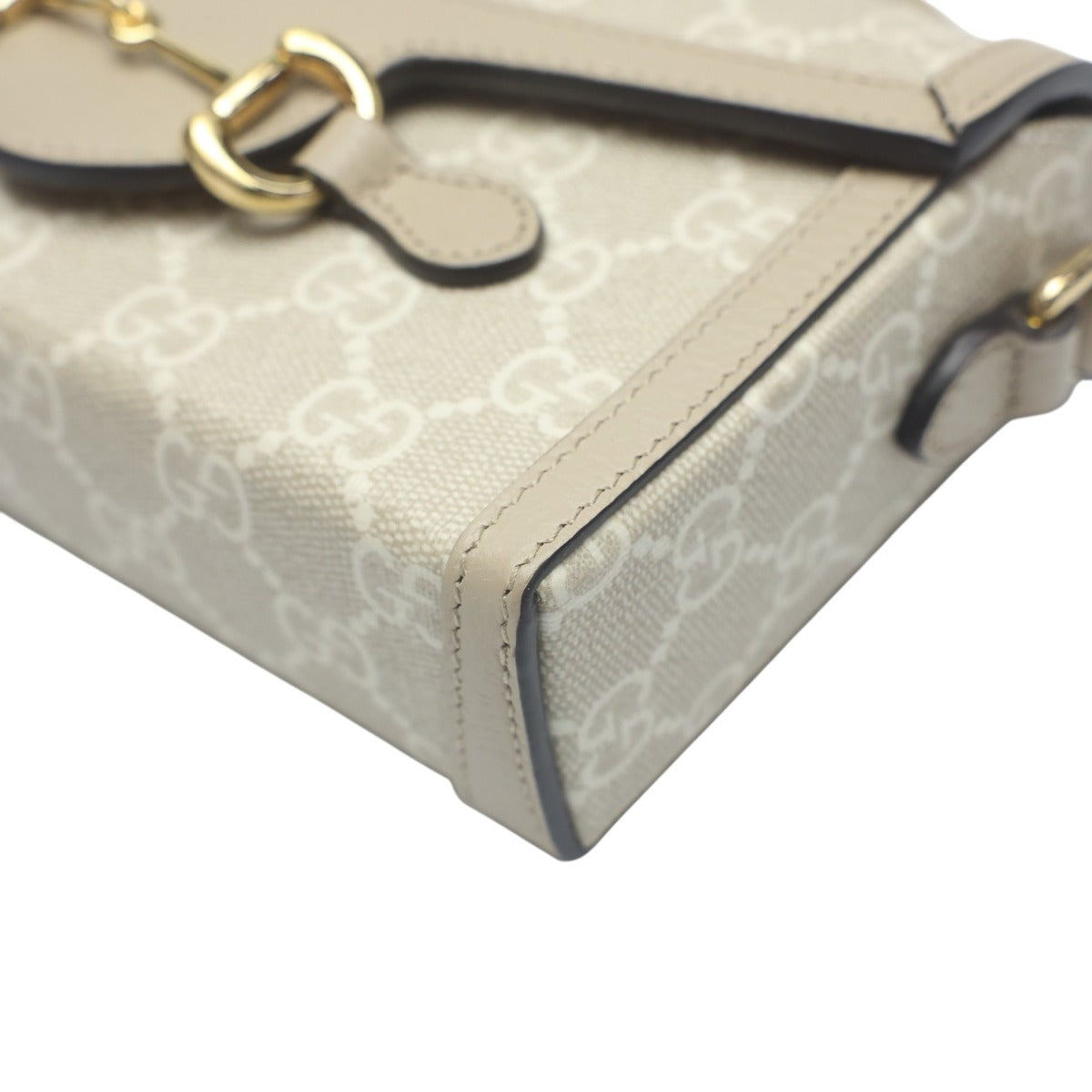 グッチ GUCCI ショルダーバッグ
 ショルダーバッグ GGキャンバス ホースビット1955 PVC ‎699296 ベージュ 【SS】
 【中古】