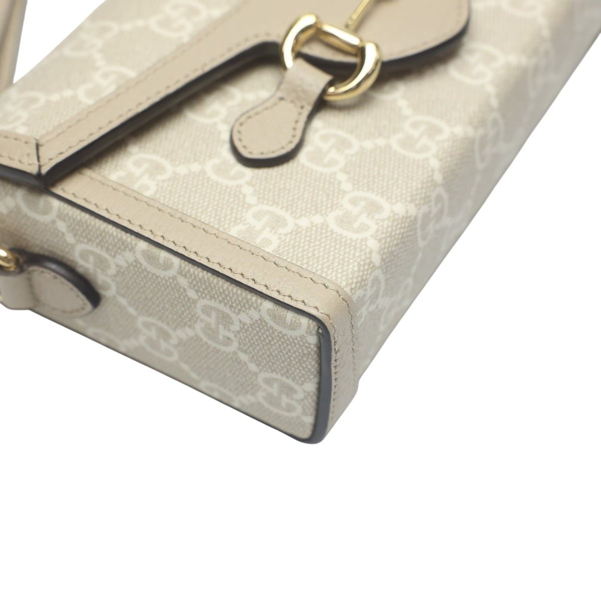 グッチ GUCCI ショルダーバッグ
 ショルダーバッグ GGキャンバス ホースビット1955 PVC ‎699296 ベージュ 【SS】
 【中古】