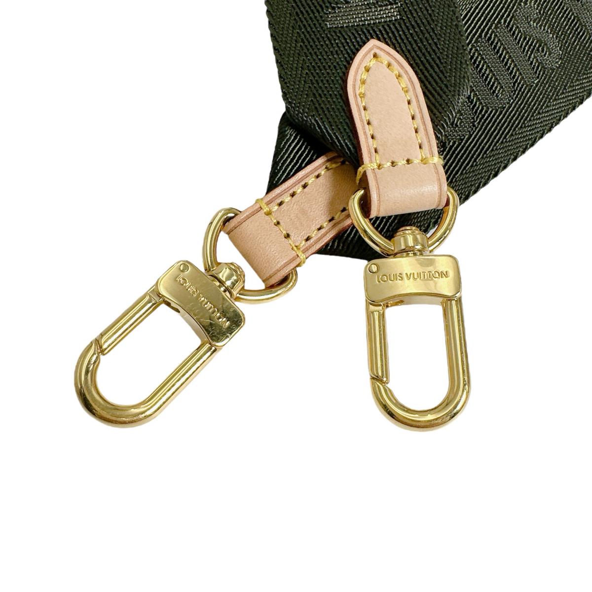 ルイヴィトン LOUIS VUITTON ポーチ
 ショルダー モノグラム ミュルティ・ポシェット・アクセソワール モノグラムキャンバス M44813 カーキ×ブラウン LV
 【中古】