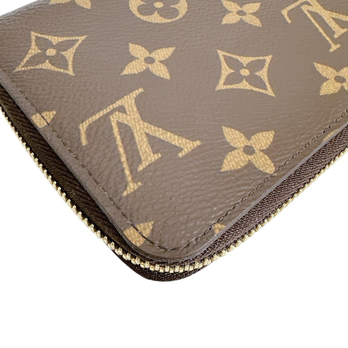 ルイヴィトン LOUIS VUITTON 長財布
 ファスナー長財布 モノグラム ジッピーウォレット モノグラムキャンバス M42616 ブラウン LV
 【SS】
 【中古】