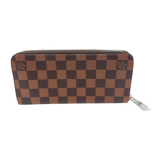 ルイヴィトン LOUIS VUITTON 長財布
 ジッピーウォレット ダミエ ヴェルティカル ダミエキャンバス N61207 ブラウン LV
 【SS】
 【中古】