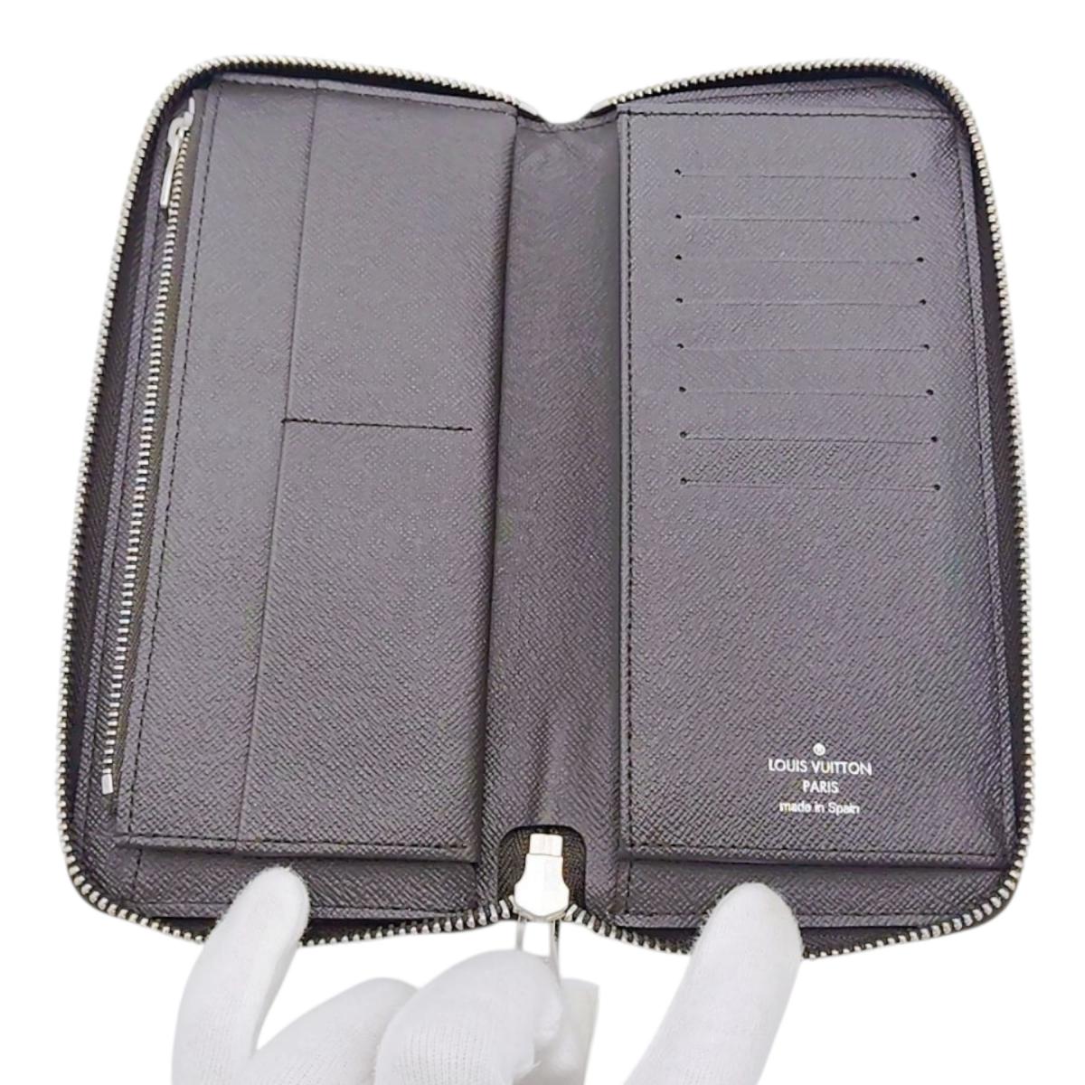 ルイヴィトン LOUIS VUITTON 長財布
 ジッピーウォレット ダミエ ヴェルティカル ダミエキャンバス N61207 ブラウン LV
 【SS】
 【中古】