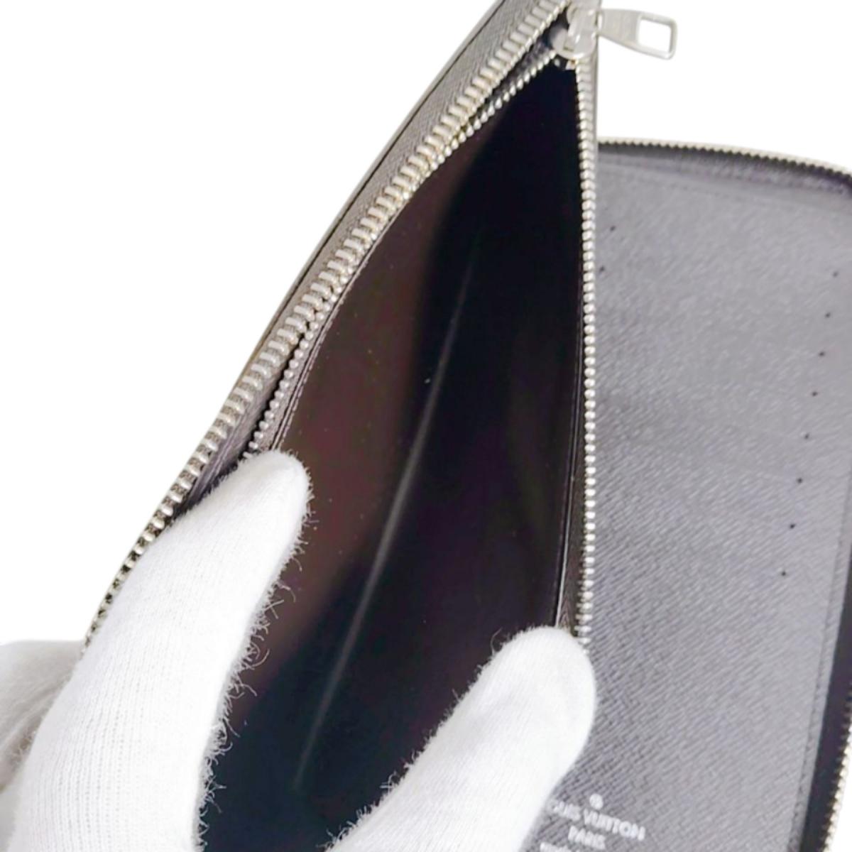 ルイヴィトン LOUIS VUITTON 長財布
 ジッピーウォレット ダミエ ヴェルティカル ダミエキャンバス N61207 ブラウン LV
 【SS】
 【中古】