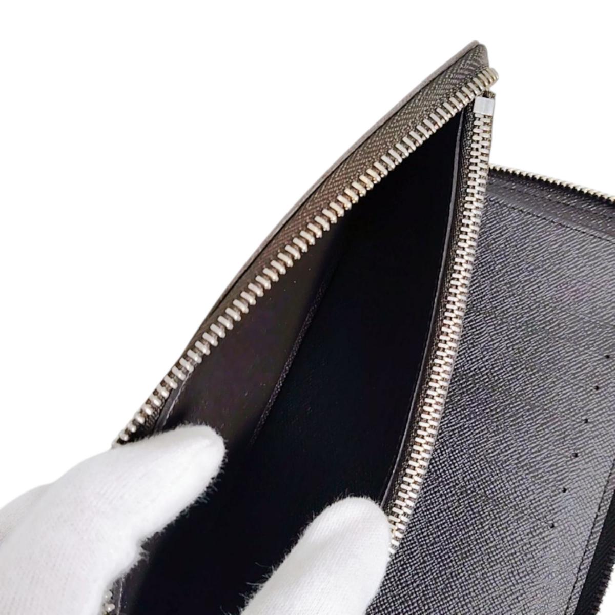 ルイヴィトン LOUIS VUITTON 長財布
 ジッピーウォレット ダミエ ヴェルティカル ダミエキャンバス N61207 ブラウン LV
 【SS】
 【中古】