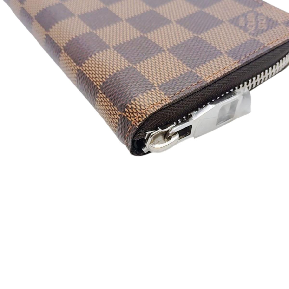 ルイヴィトン LOUIS VUITTON 長財布
 ジッピーウォレット ダミエ ヴェルティカル ダミエキャンバス N61207 ブラウン LV
 【SS】
 【中古】