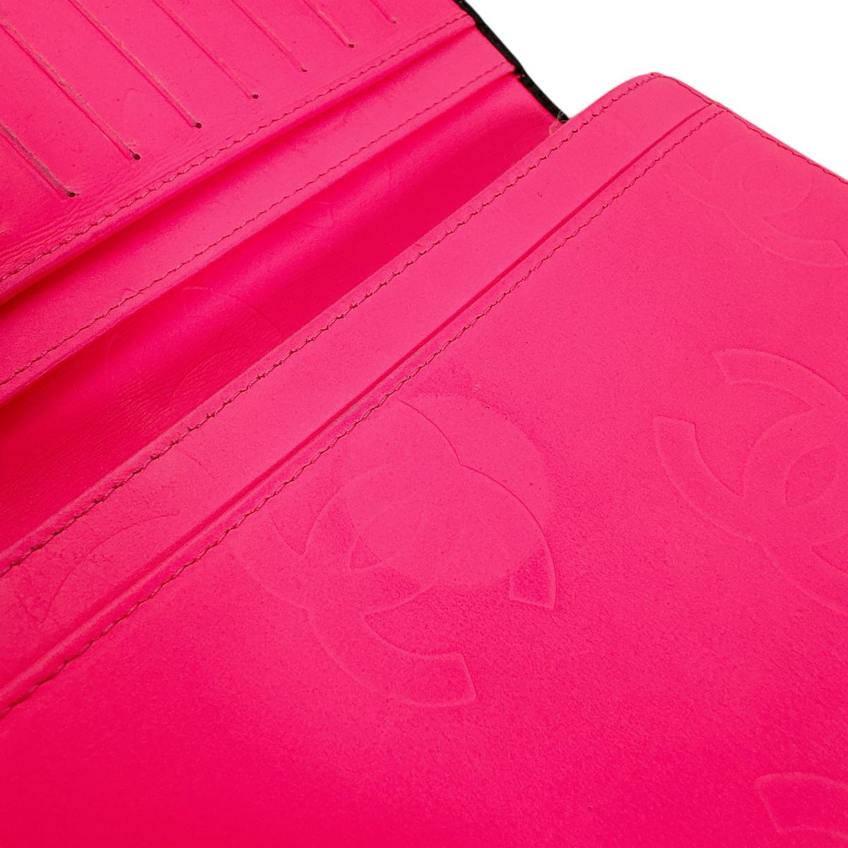 シャネル CHANEL 長財布
 2つ折財布 カンボン マトラッセ ココマーク レザー ブラック 【SS】
 【中古】