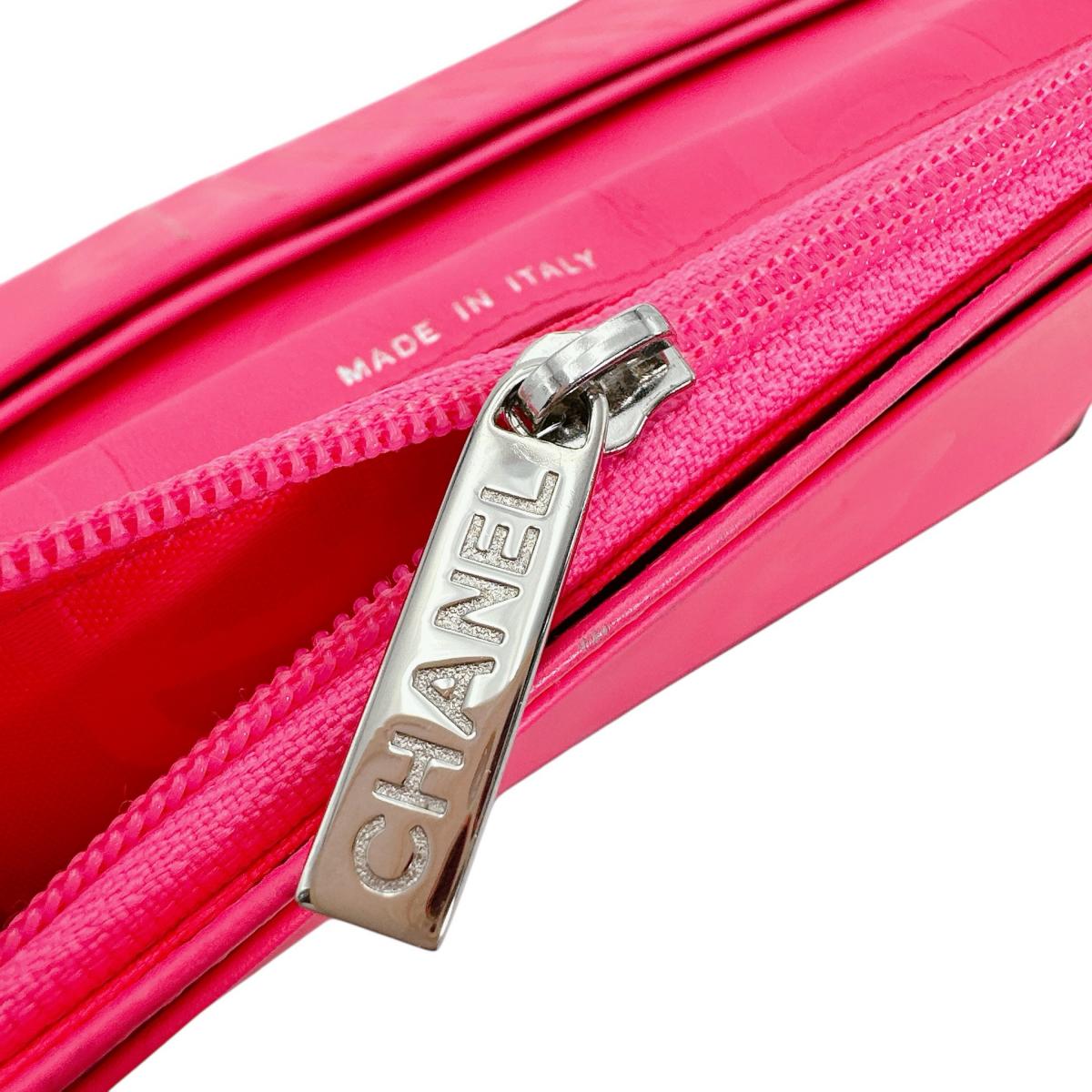 シャネル CHANEL 長財布
 2つ折財布 カンボン マトラッセ ココマーク レザー ブラック 【SS】
 【中古】