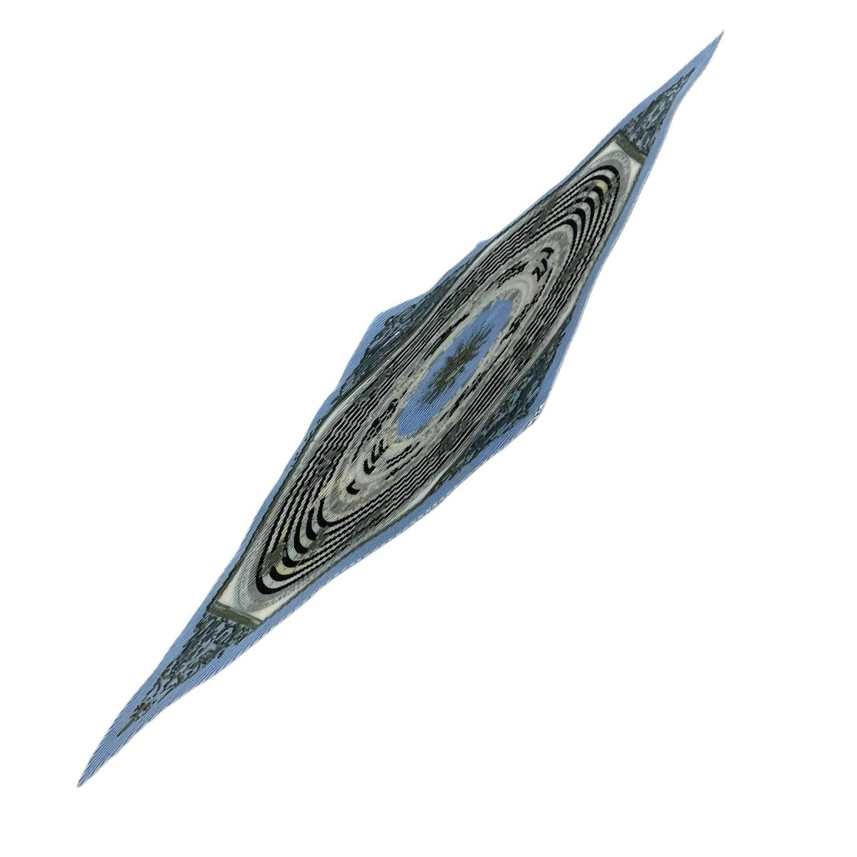 エルメス HERMES スカーフ
 スカーフ・マフラー アストロジー プリーツカレ シルク 水色 【SS】
 【中古】