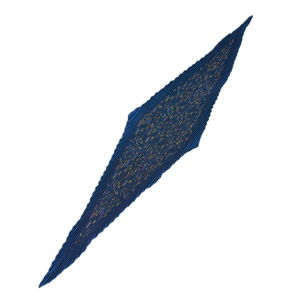 エルメス HERMES スカーフ
 シルクスカーフ プリーツカレ mini シルク ブルー 【SS】
 【中古】