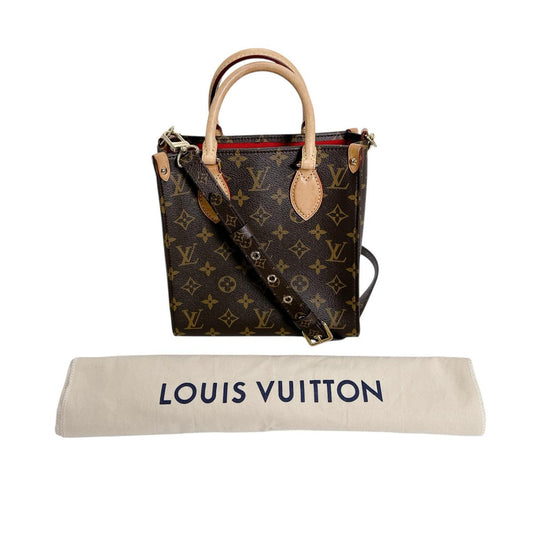 ルイヴィトン LOUIS VUITTON ハンドバッグ
 ハンドバッグ モノグラム サックプラBB モノグラムキャンバス M46265 ブラウン LV
 【SS】
 【中古】