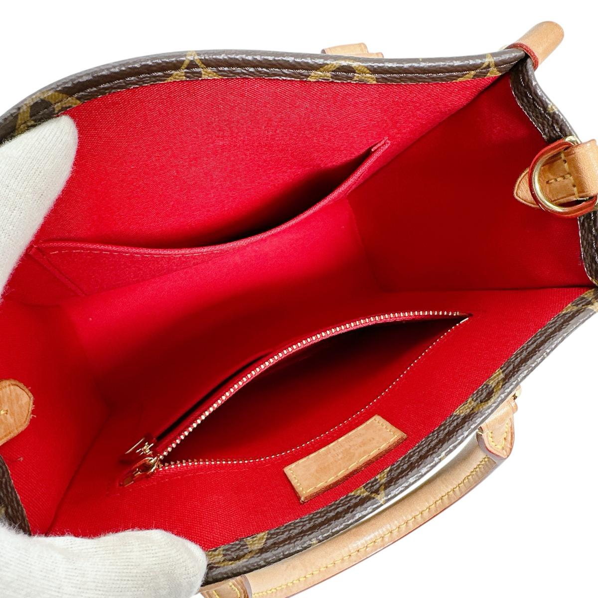 ルイヴィトン LOUIS VUITTON ハンドバッグ
 ハンドバッグ モノグラム サックプラBB モノグラムキャンバス M46265 ブラウン LV
 【SS】
 【中古】