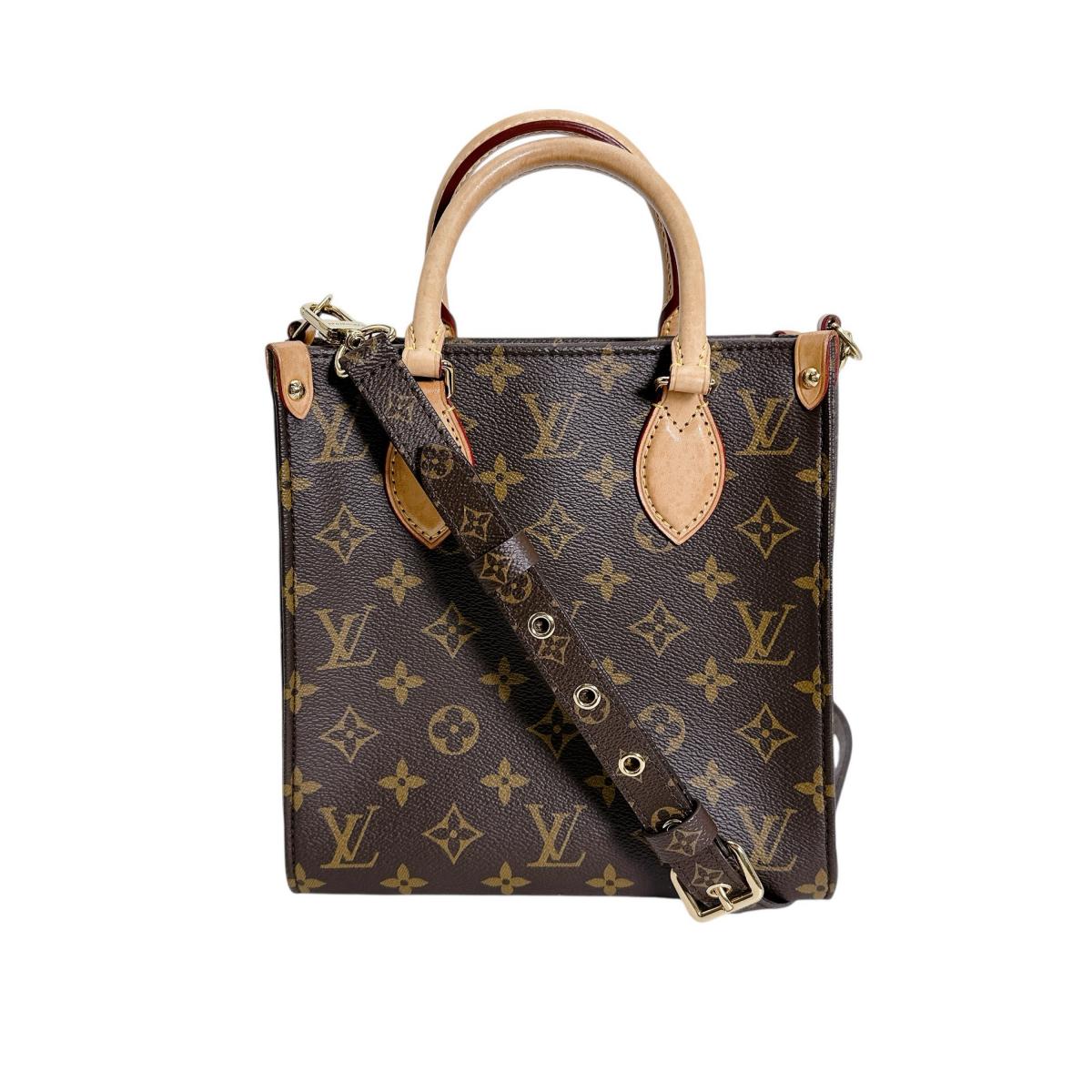 ルイヴィトン LOUIS VUITTON ハンドバッグ
 ハンドバッグ モノグラム サックプラBB モノグラムキャンバス M46265 ブラウン LV
 【SS】
 【中古】