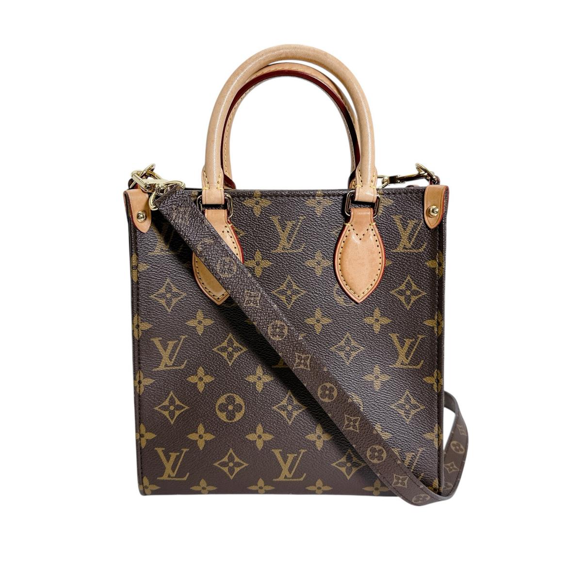 ルイヴィトン LOUIS VUITTON ハンドバッグ
 ハンドバッグ モノグラム サックプラBB モノグラムキャンバス M46265 ブラウン LV
 【SS】
 【中古】