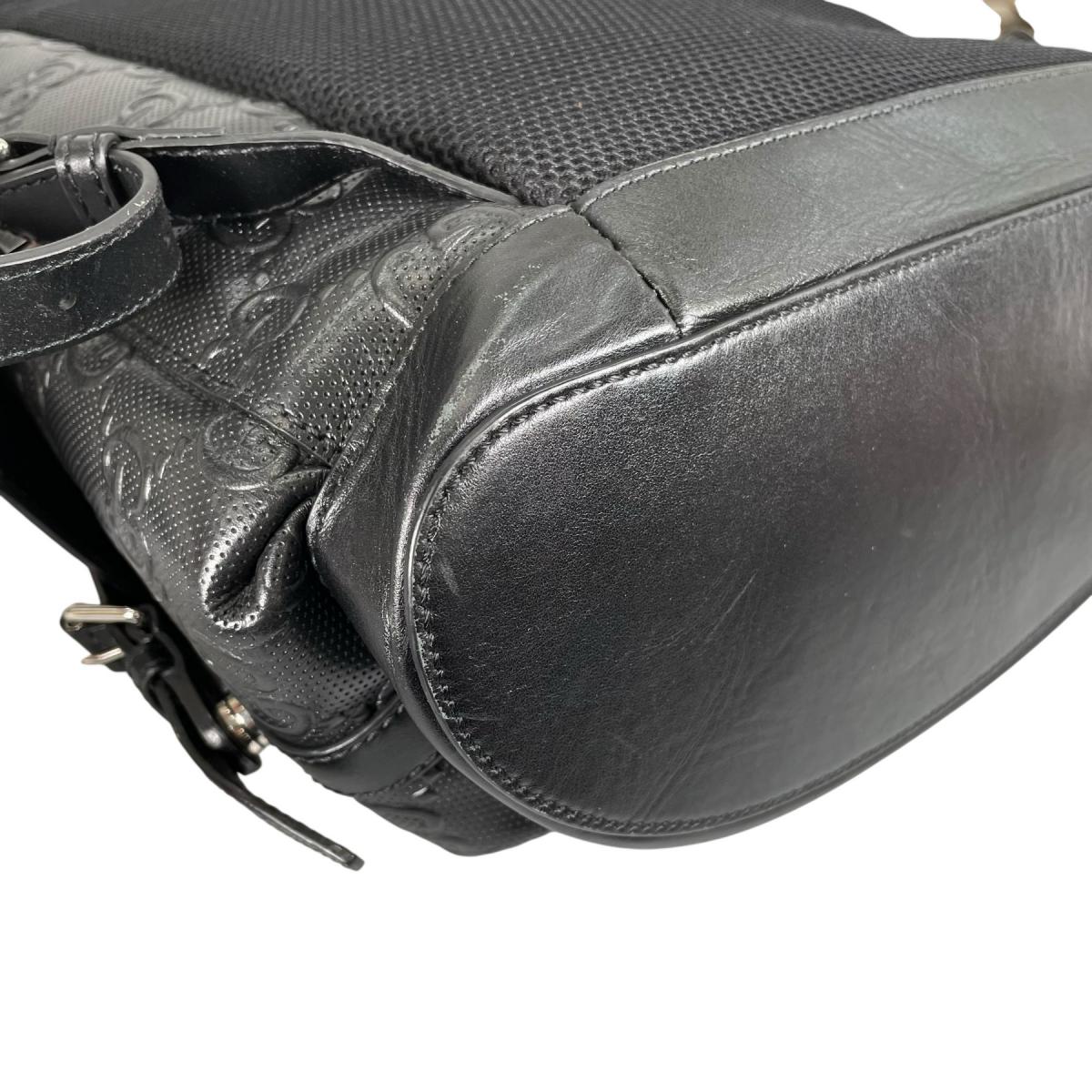 グッチ GUCCI リュック・デイパック
 バックパック バックパック GGエンボス レザー 625770 ブラック 【SS】
 【中古】