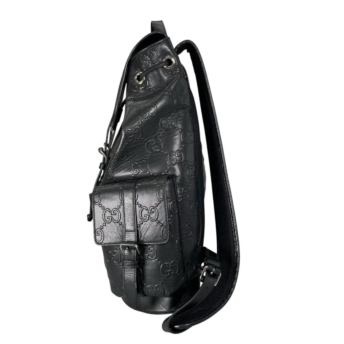 グッチ GUCCI リュック・デイパック
 バックパック バックパック GGエンボス レザー 625770 ブラック 【SS】
 【中古】