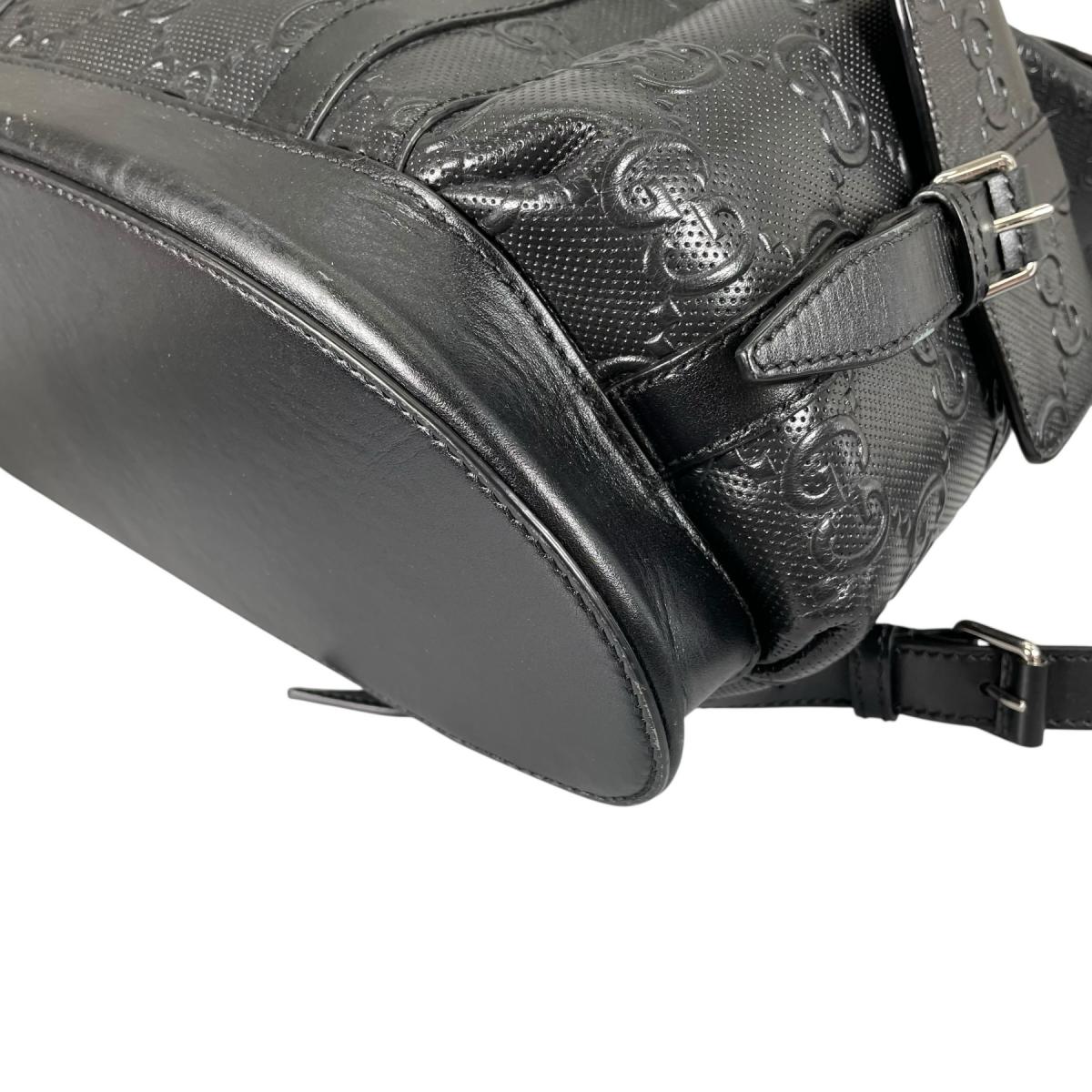 グッチ GUCCI リュック・デイパック
 バックパック バックパック GGエンボス レザー 625770 ブラック 【SS】
 【中古】