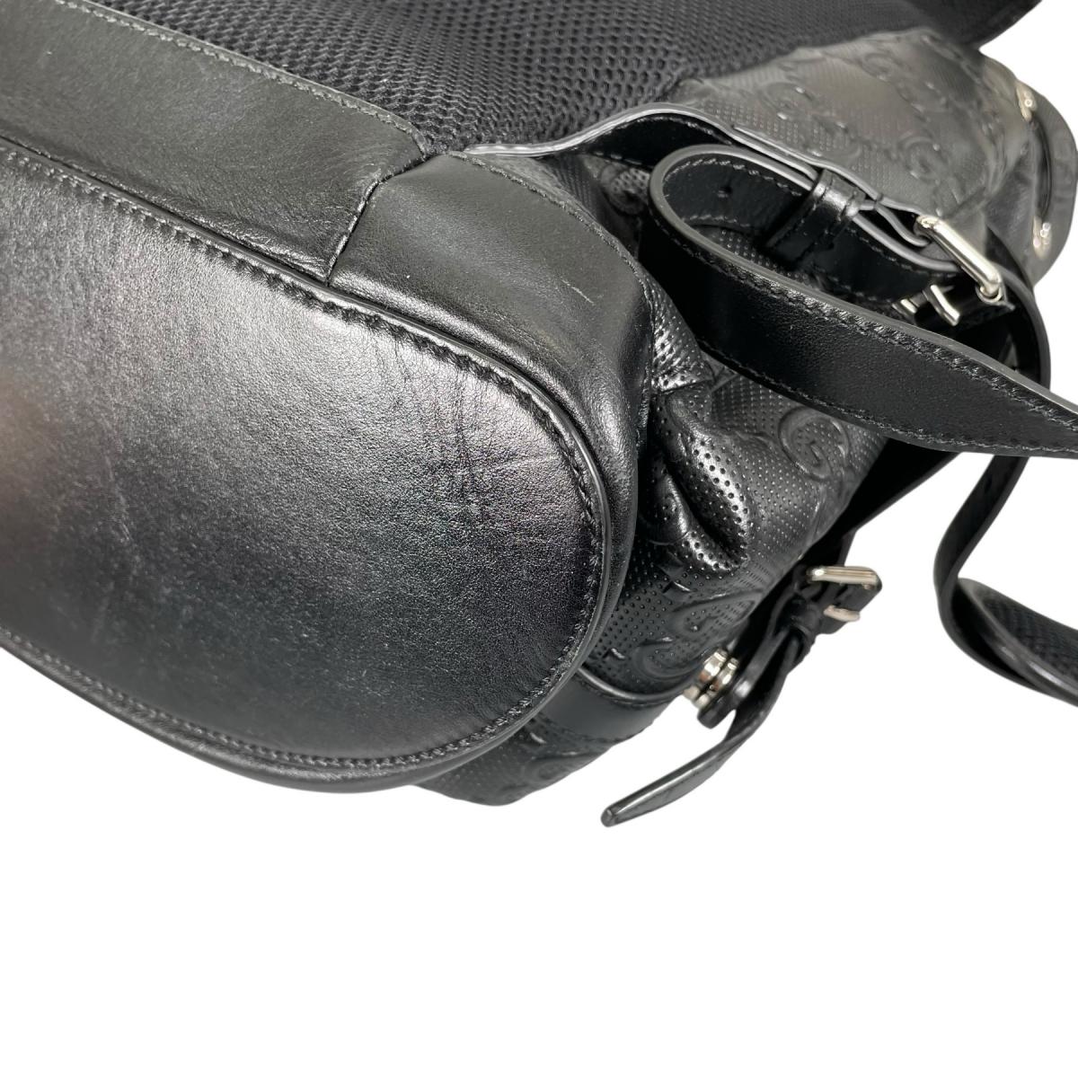 グッチ GUCCI リュック・デイパック
 バックパック バックパック GGエンボス レザー 625770 ブラック 【SS】
 【中古】