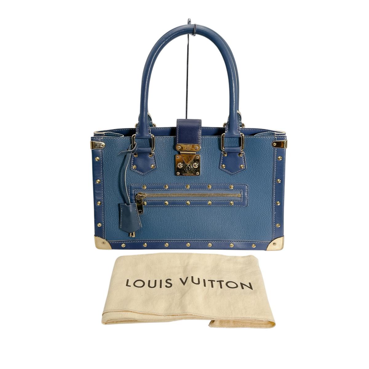 ルイヴィトン LOUIS VUITTON ハンドバッグ
 ハンドバッグ ファビュロー スハリ レザー M91813 ブルー LV
 【SS】
 【中古】