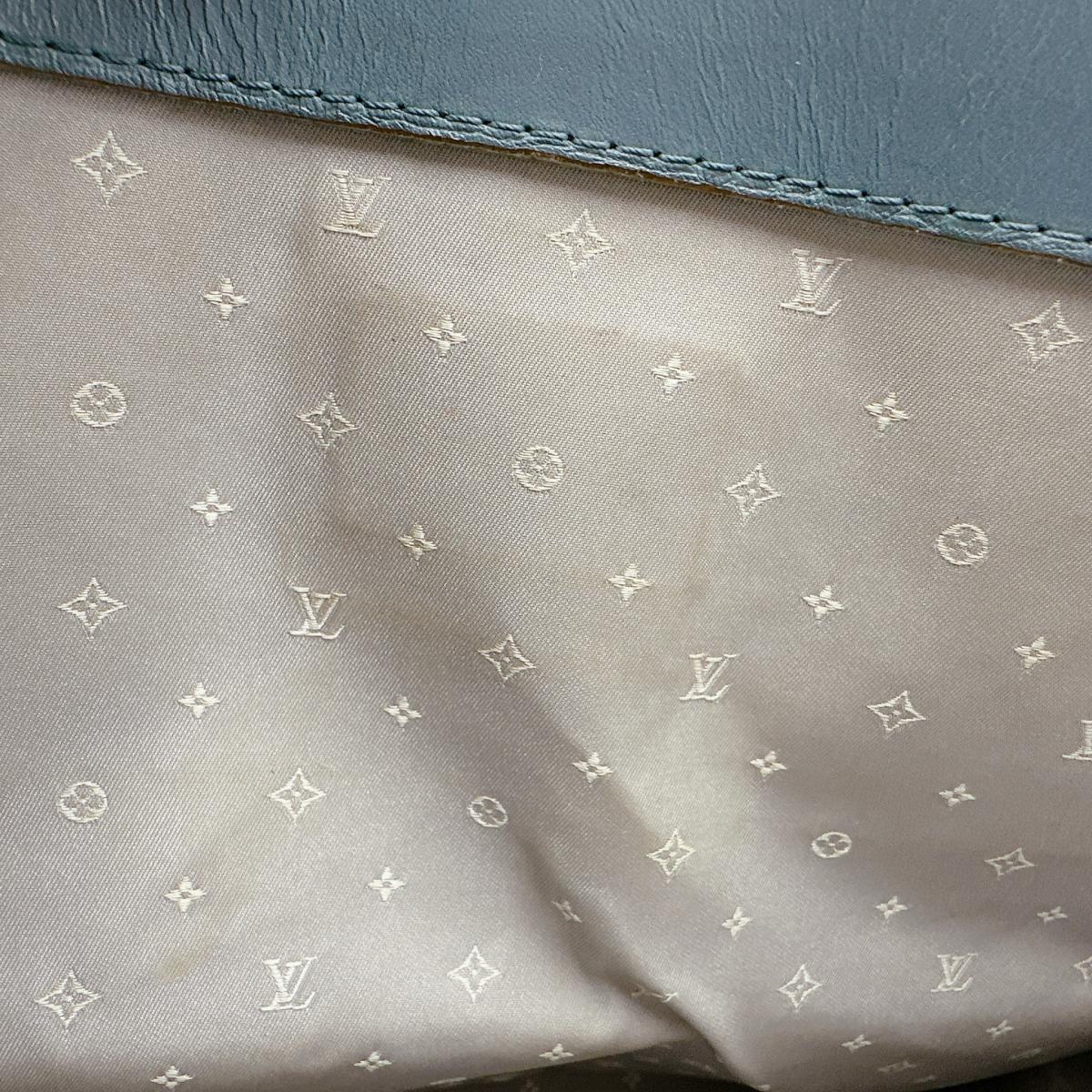 ルイヴィトン LOUIS VUITTON ハンドバッグ
 ハンドバッグ ファビュロー スハリ レザー M91813 ブルー LV
 【SS】
 【中古】