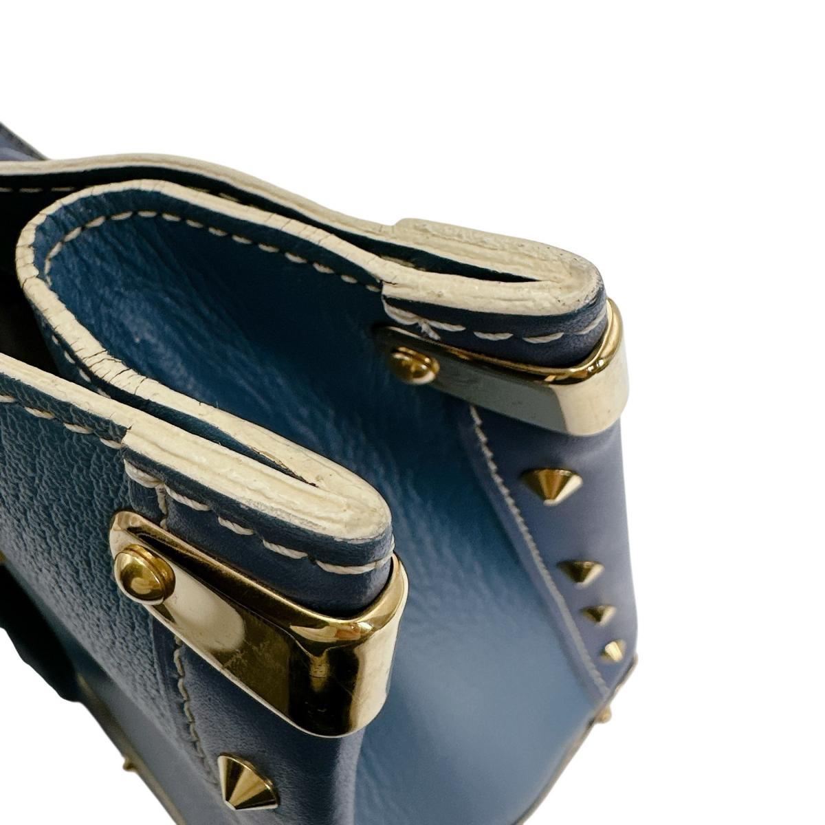 ルイヴィトン LOUIS VUITTON ハンドバッグ
 ハンドバッグ ファビュロー スハリ レザー M91813 ブルー LV
 【SS】
 【中古】