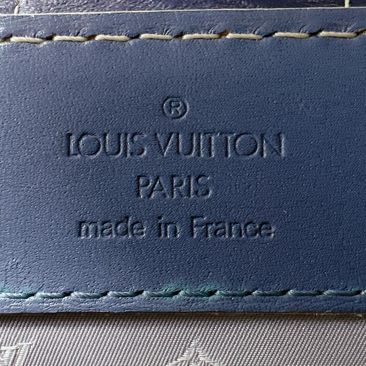 ルイヴィトン LOUIS VUITTON ハンドバッグ
 ハンドバッグ ファビュロー スハリ レザー M91813 ブルー LV
 【SS】
 【中古】