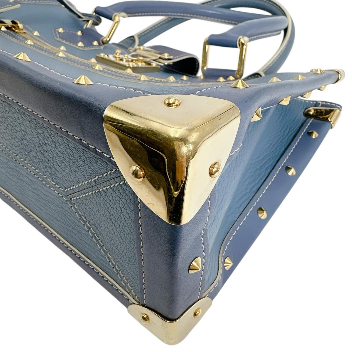 ルイヴィトン LOUIS VUITTON ハンドバッグ
 ハンドバッグ ファビュロー スハリ レザー M91813 ブルー LV
 【SS】
 【中古】