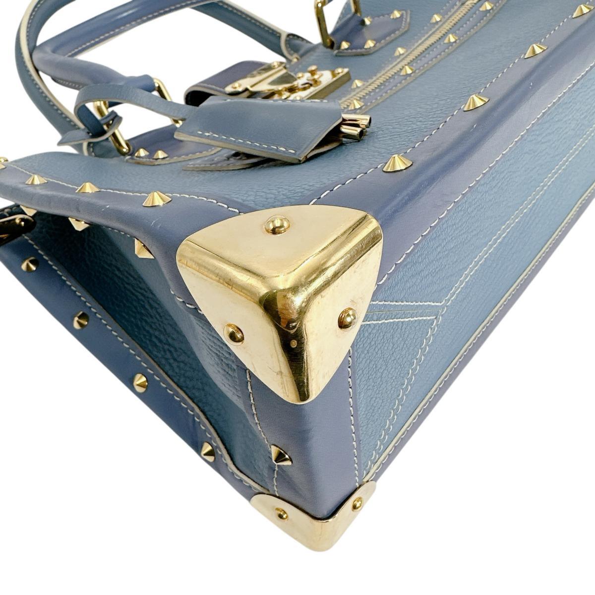 ルイヴィトン LOUIS VUITTON ハンドバッグ
 ハンドバッグ ファビュロー スハリ レザー M91813 ブルー LV
 【SS】
 【中古】