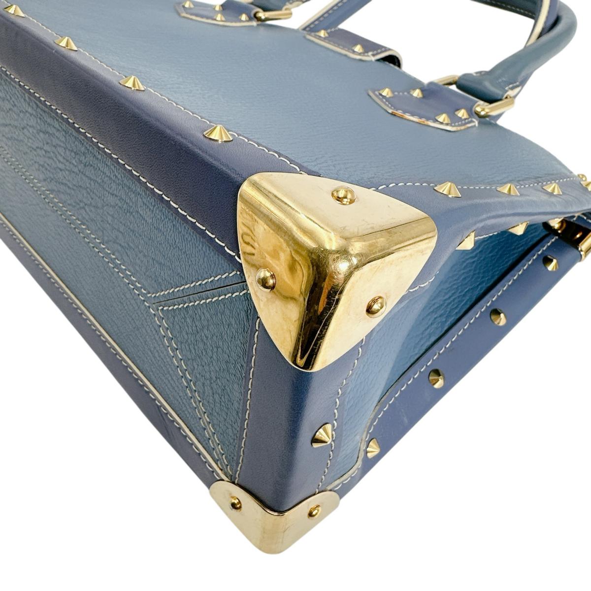 ルイヴィトン LOUIS VUITTON ハンドバッグ
 ハンドバッグ ファビュロー スハリ レザー M91813 ブルー LV
 【SS】
 【中古】