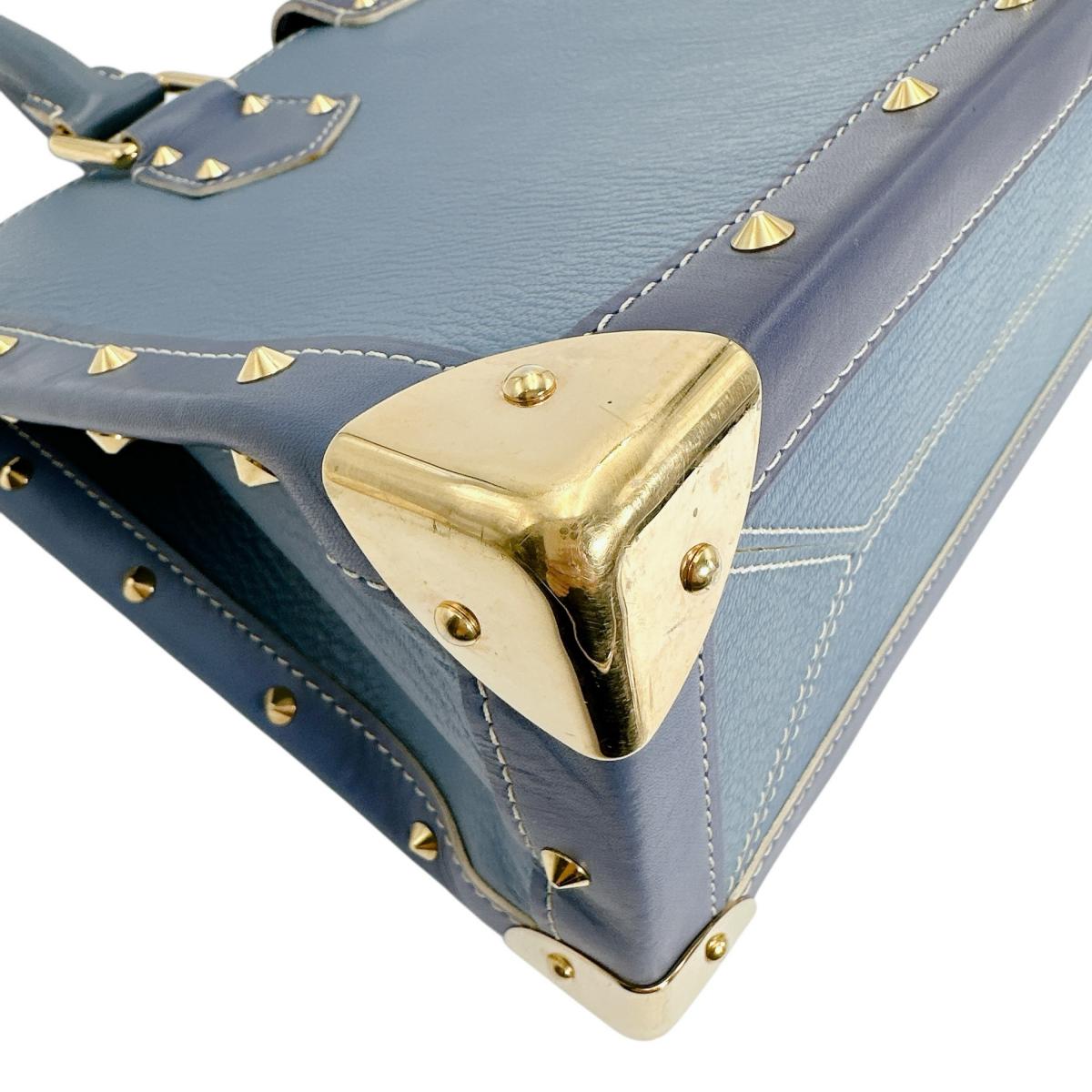 ルイヴィトン LOUIS VUITTON ハンドバッグ
 ハンドバッグ ファビュロー スハリ レザー M91813 ブルー LV
 【SS】
 【中古】