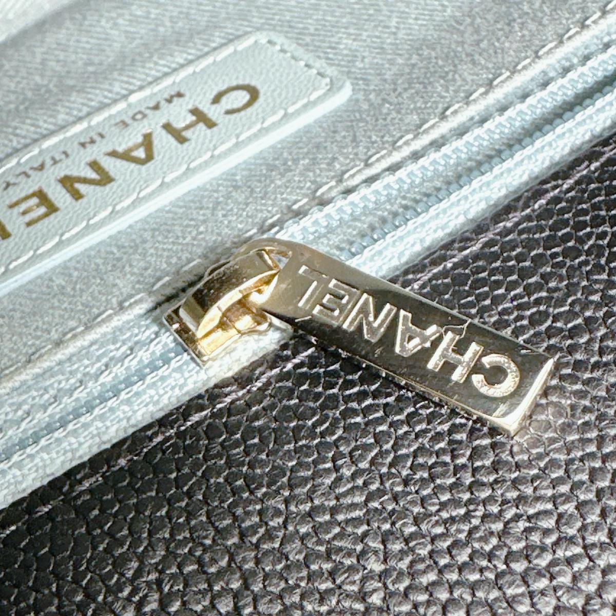 シャネル CHANEL ショルダーバッグ
 チェーンショルダー キャビアスキン ココマーク マットキャビアスキン A93659 ブラック 【SS】
 【中古】