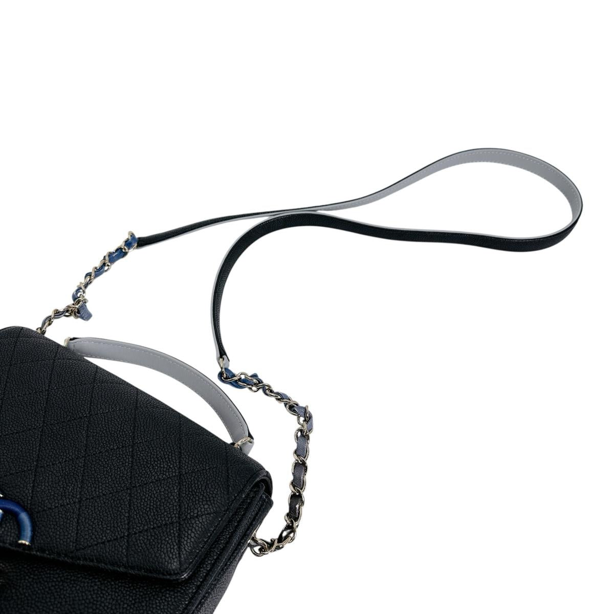 シャネル CHANEL ショルダーバッグ
 チェーンショルダー キャビアスキン ココマーク マットキャビアスキン A93659 ブラック 【SS】
 【中古】