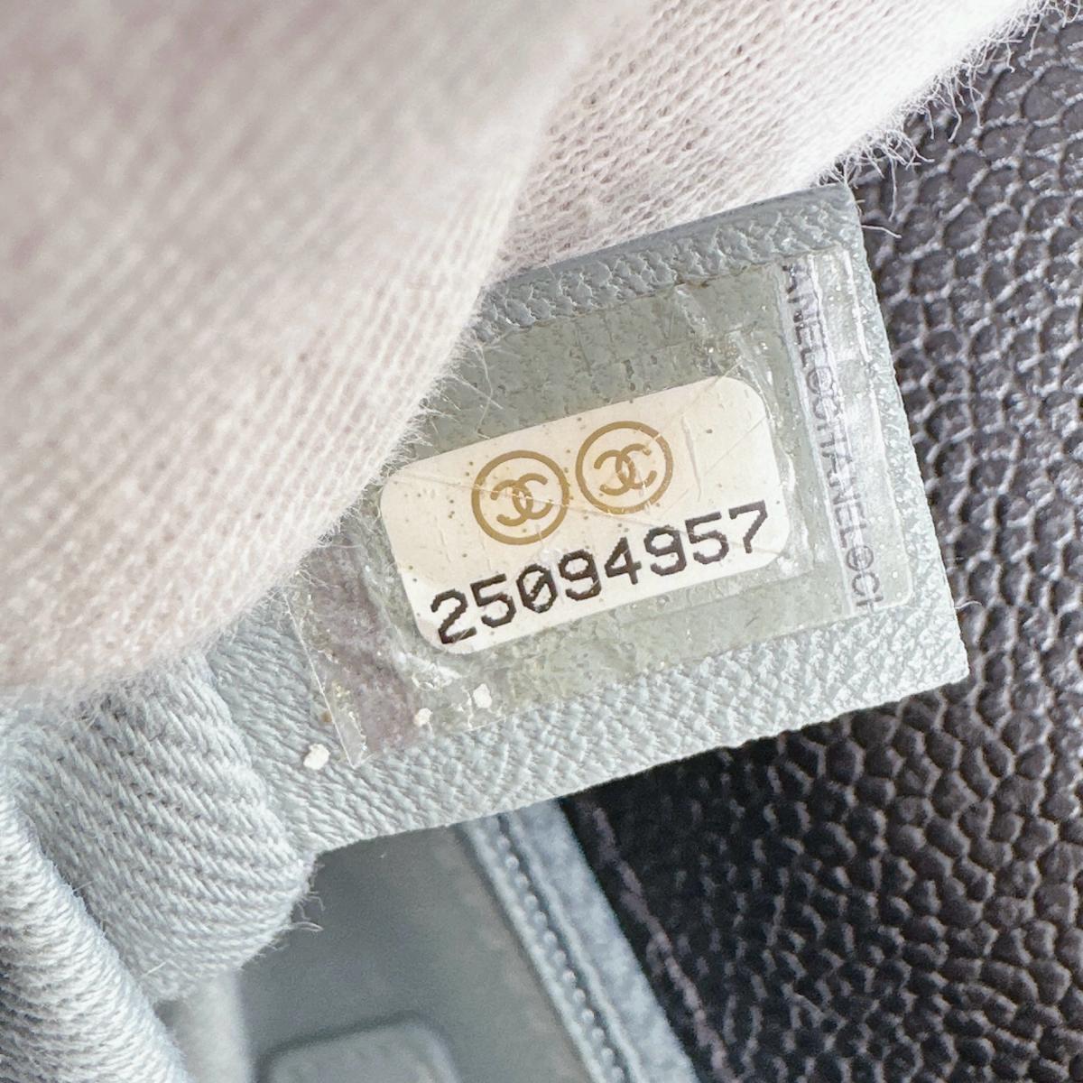 シャネル CHANEL ショルダーバッグ
 チェーンショルダー キャビアスキン ココマーク マットキャビアスキン A93659 ブラック 【SS】
 【中古】