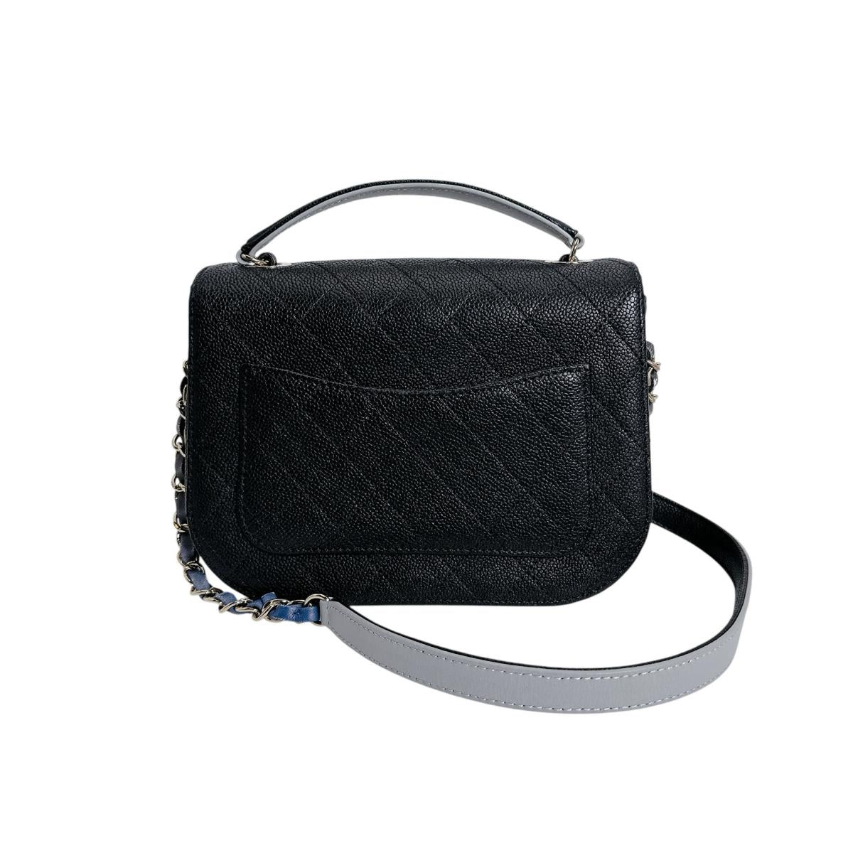 シャネル CHANEL ショルダーバッグ
 チェーンショルダー キャビアスキン ココマーク マットキャビアスキン A93659 ブラック 【SS】
 【中古】