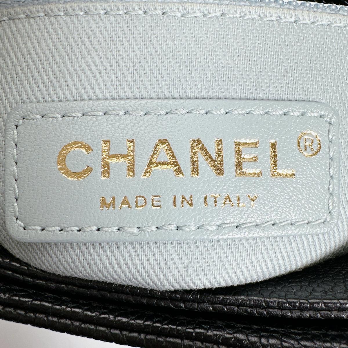シャネル CHANEL ショルダーバッグ
 チェーンショルダー キャビアスキン ココマーク マットキャビアスキン A93659 ブラック 【SS】
 【中古】
