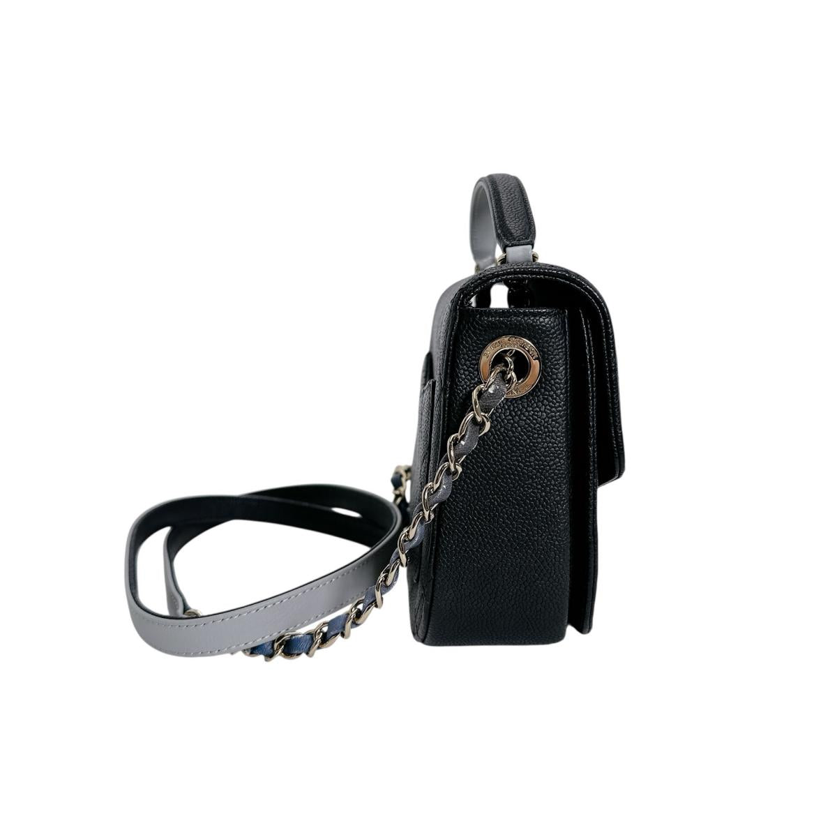 シャネル CHANEL ショルダーバッグ
 チェーンショルダー キャビアスキン ココマーク マットキャビアスキン A93659 ブラック 【SS】
 【中古】