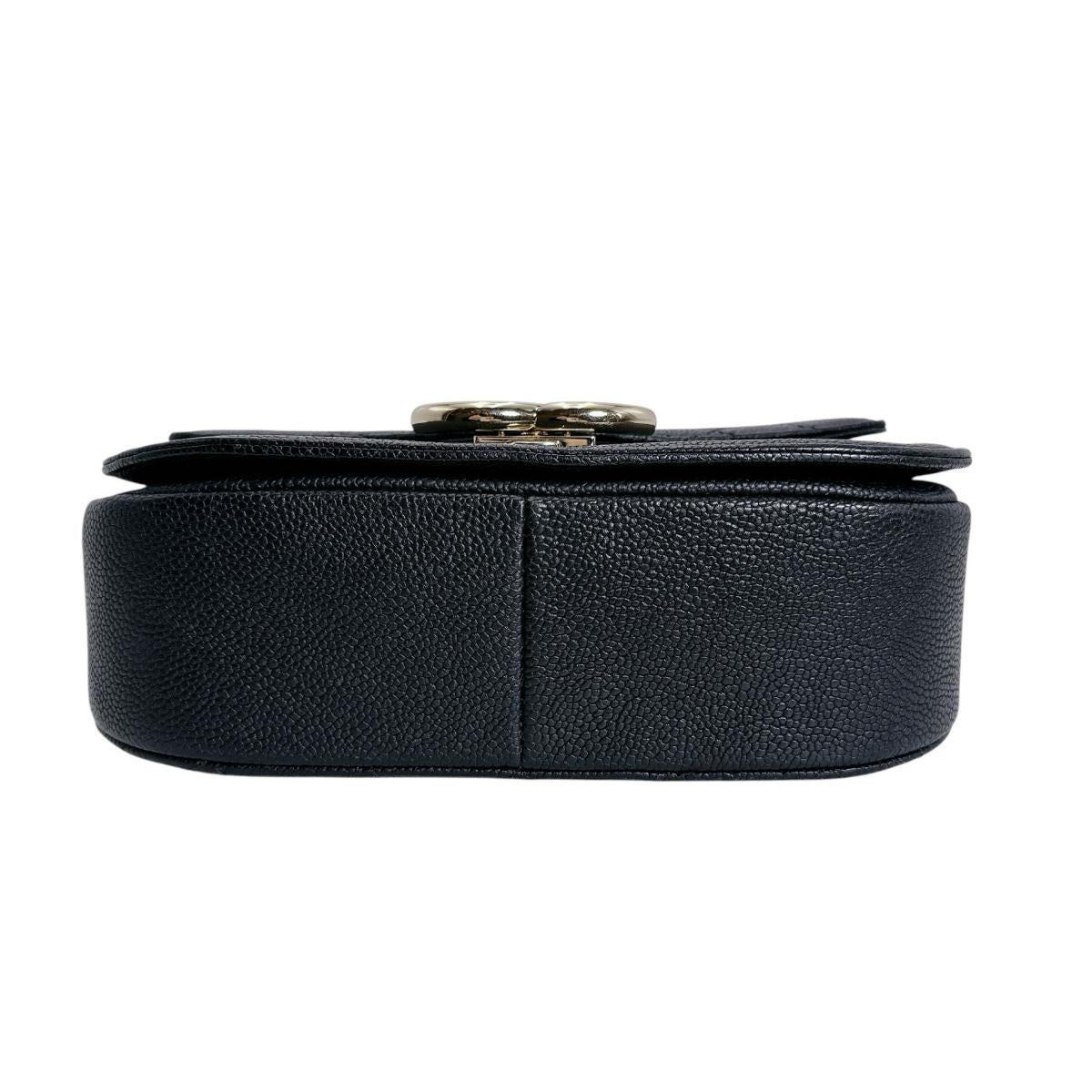 シャネル CHANEL ショルダーバッグ
 チェーンショルダー キャビアスキン ココマーク マットキャビアスキン A93659 ブラック 【SS】
 【中古】