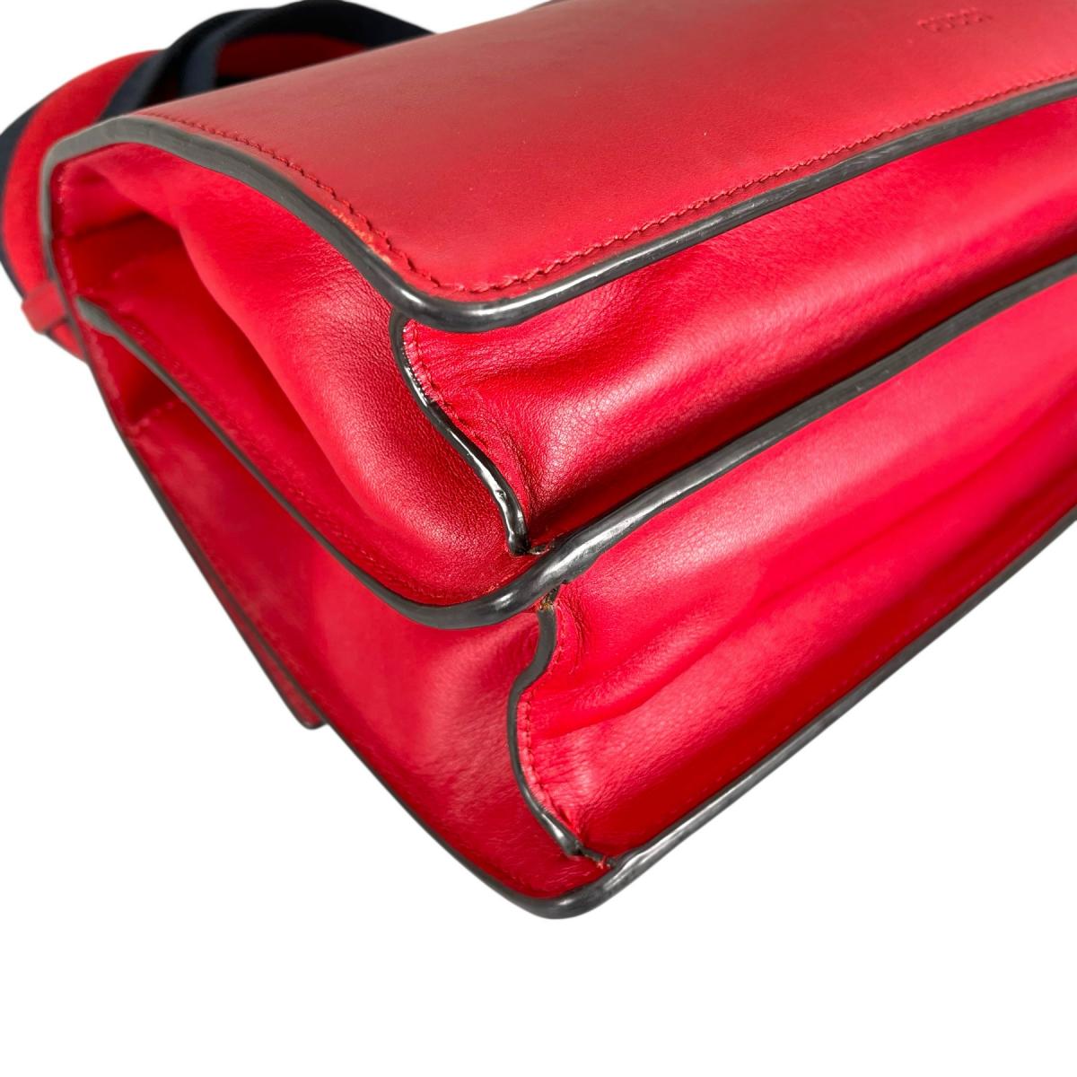 グッチ GUCCI ハンドバッグ
 2wayショルダーバッグ ディオニュソス バンブー レザー 448075 レッド 【SS】
 【中古】